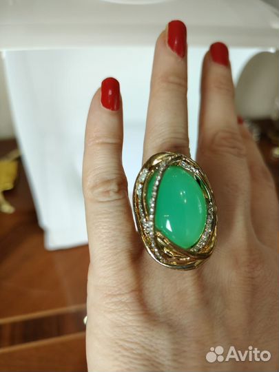 Винтажное кольцо Италия бижутерия