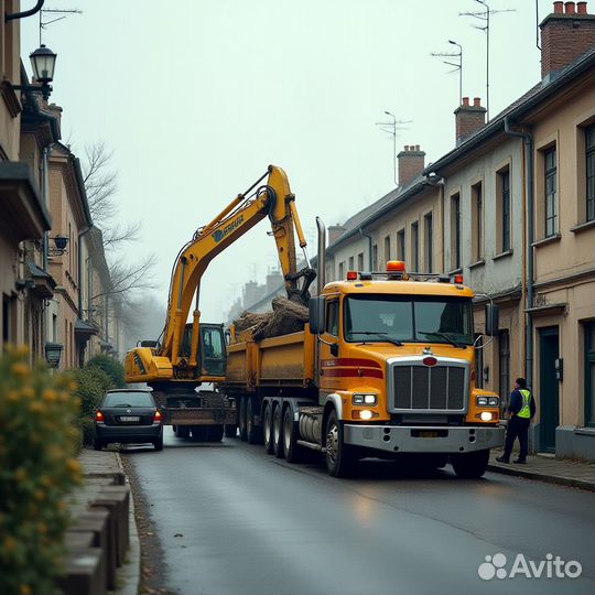 Грузоперевозки по городу трал