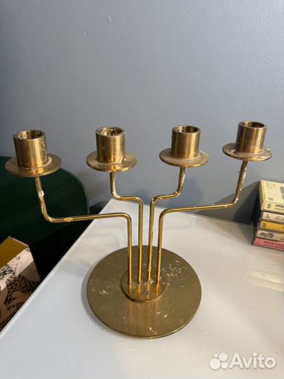 Подсвечник IKEA золотой