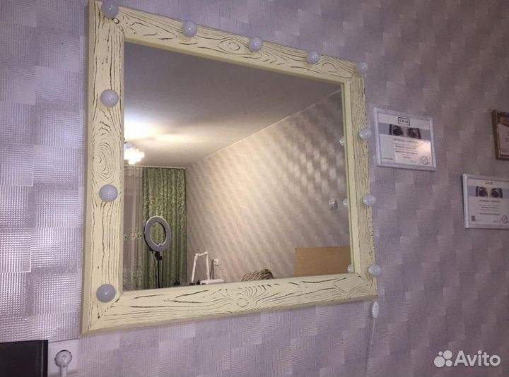 Зеркало с лампочками