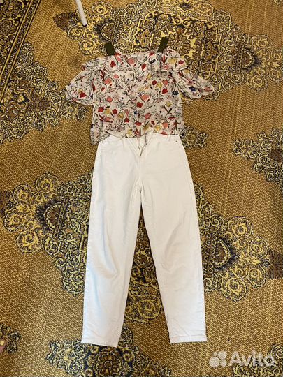 Джинсы и топ