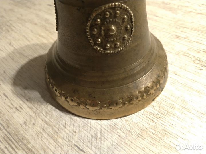 Колокольчик поддужный с красивым орнаментом 10,5см