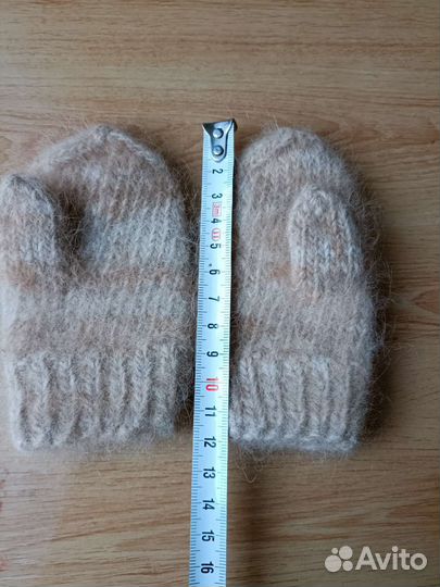 Варежки из собачьей шерсти детские