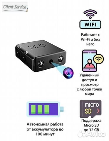 Беспроводная мини камера XD Wi-Fi