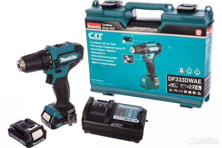 Дрель-шуруповерт Makita CXT DF333dwae