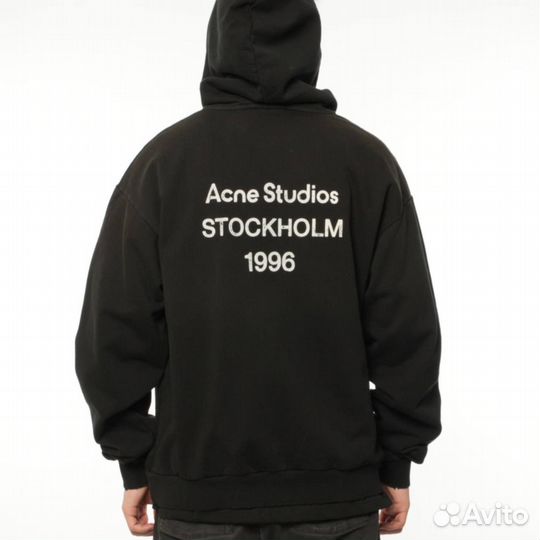 Acne studios худи оверсайз черное