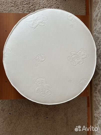 Матрас детский круглый, для крутой кроватки