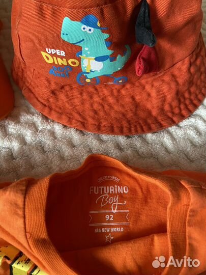 Вещи на мальчика 92 яркие футболка шорты панама