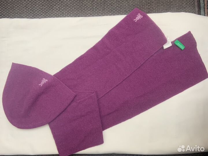 Шапочка и шарфик от Benetton