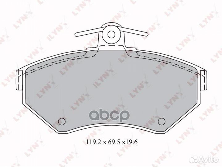 Колодки тормозные audi A4 9500/volkswagen passat