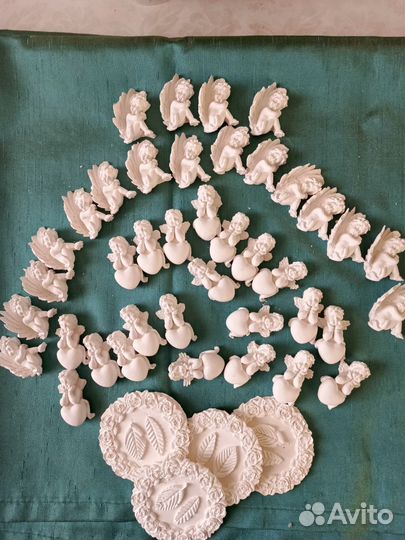Ангелочки фигурки из гипса