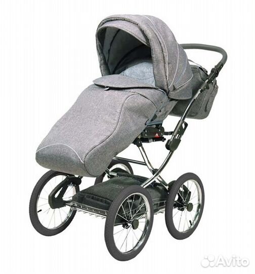 Детская коляска 2 В 1 tako acoustic серая