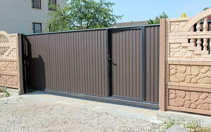 Ворота откатные под ключ