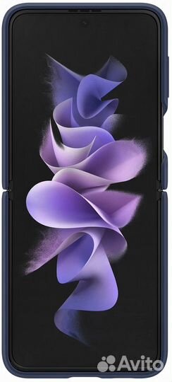 Чехол для Samsung Z Flip3 Silicone Cover Ring Navy