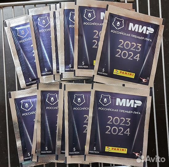 15 пакетиков с наклейками по рпл 23-24 Panini