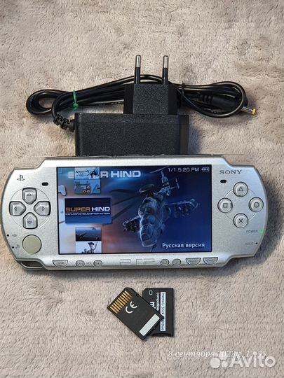 Sony PSP 2008+WiFi+ карта+прош+игр 25-160шт