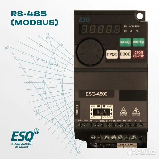 Частотный преобразователь ESQ-A500 1.5 кВт 220В