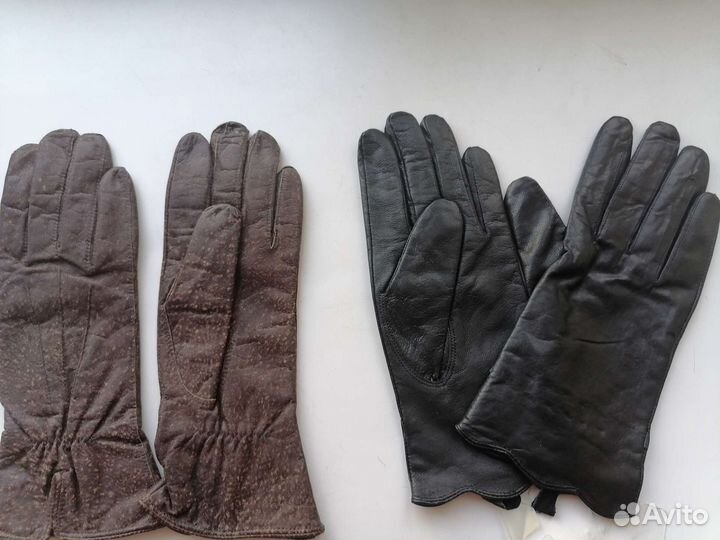 Перчатки новые женские, нат.кожа