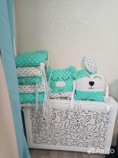 Бортики подушки в детскую кроватку