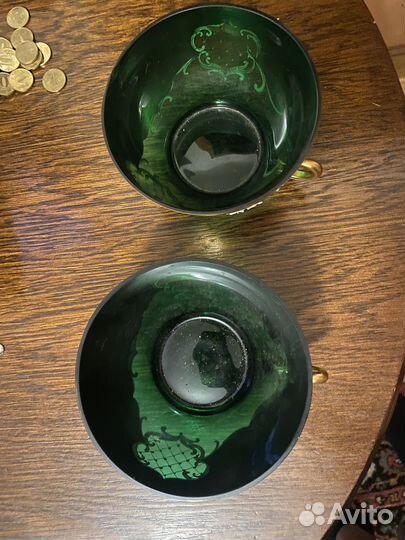 Конфетница Богемия смальта лепка Чехословакия