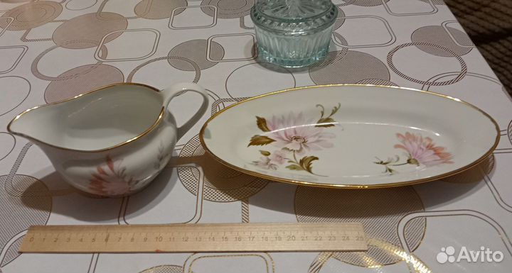 Набор столовой посуды фарфор СССР, сахарница