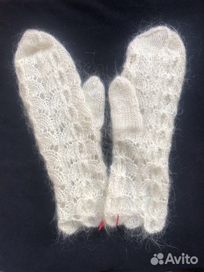 Варежки пуховые из козьего пуха