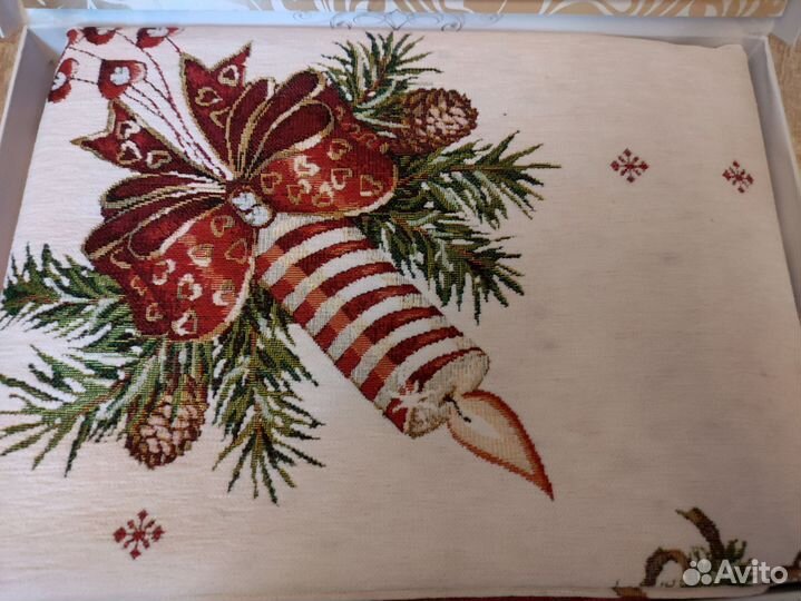 Скатерть гобелен новогодняя