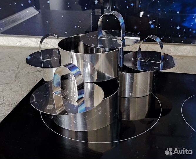 Набор из 4 форм для порционных салатов