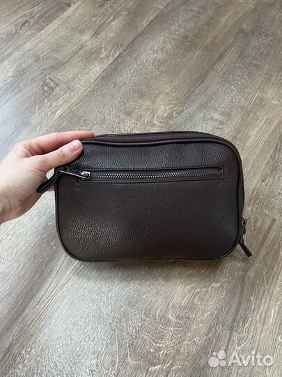 Мужская кожаная сумка mango MAN