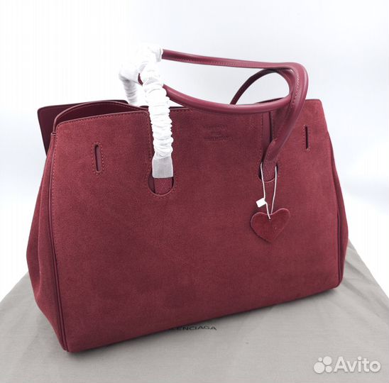 Сумка Balenciaga Bel air натуральная замша бордо