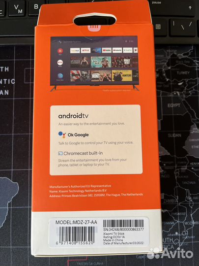 TV приставка Xiaomi Mi 4K TV stick MDZ-27-AA рст