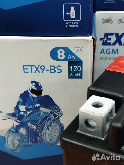 Аккумулятор ETX9-BS exide