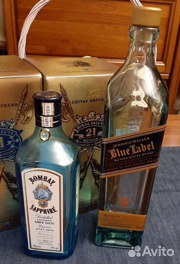 Бутылка из под элитного алкоголя