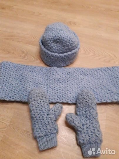 Комплект шапка,снуд,варежки