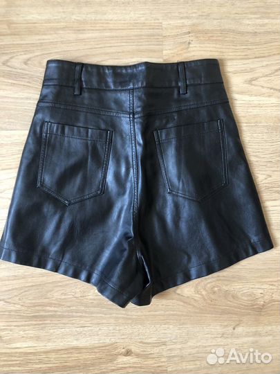 Шорты из эко кожи