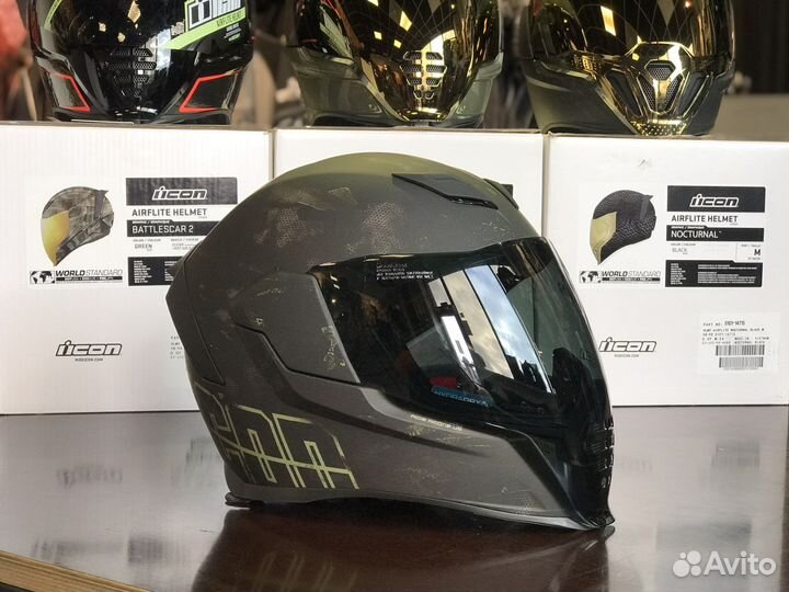 Мото шлем icon airflite Demo