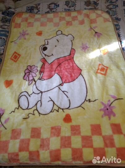 Плед детский плюшевый