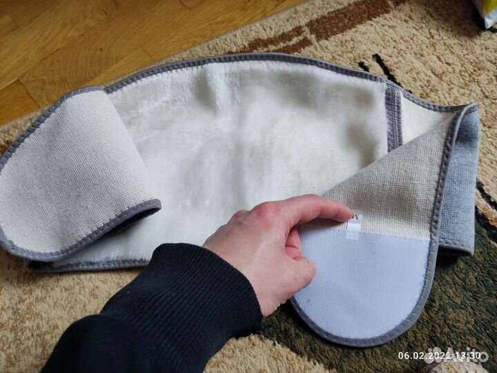 Теплый пояс на липучках из овечьей шерсти