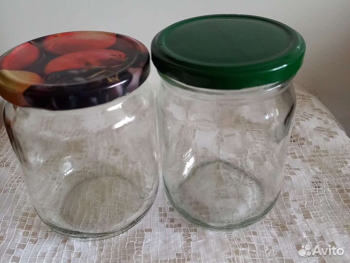 Банки 0,5л. винтовые с крышками. Доставка бесплатн