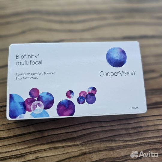 Линзы контактные biofinity CooperVision multifokal