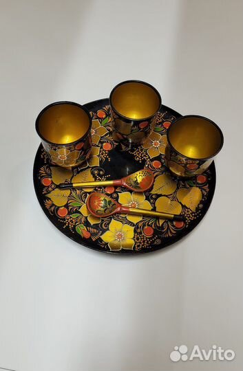Наборы хохлома посуда
