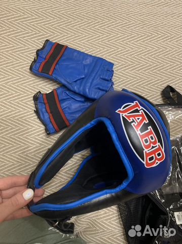 Шлем и перчатки jabb XL для единоборств