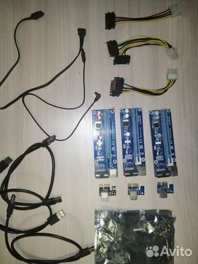 Набор Райзеров pci-e для видеокарт