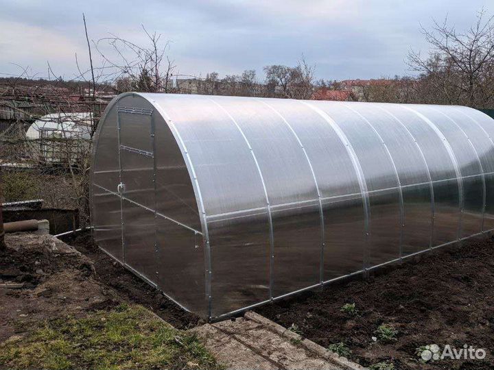 Теплица усиленная 6м поликарбонат,рассрочка,кредит