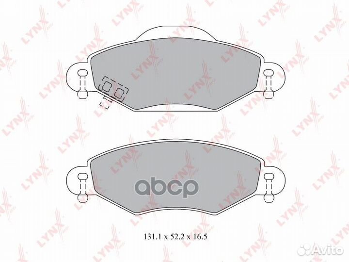 Колодки тормозные дисковые перед BD7593 LYN