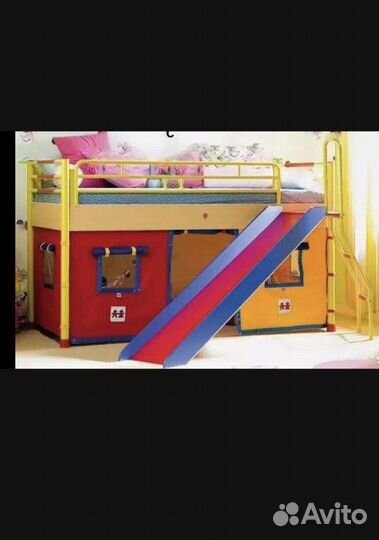 Кровать с горкой cilek, шкаф в детскую