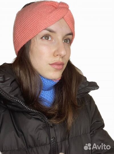 Повязка на голову вязаная