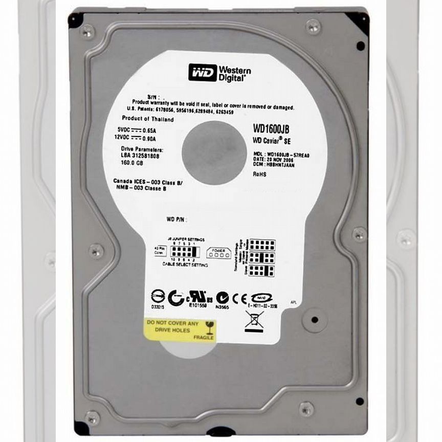 [WD1600JB] Жесткий Диск Western Digital 160gb Ide Wd1600jb