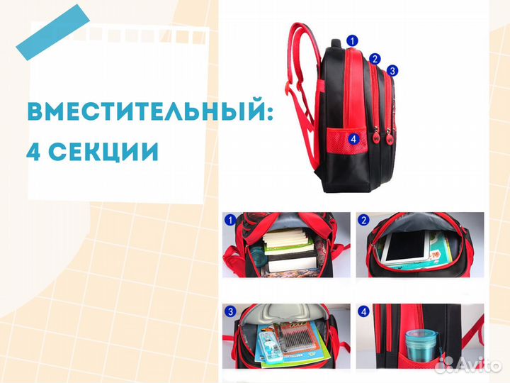 Ранец (рюкзак) школьный новый