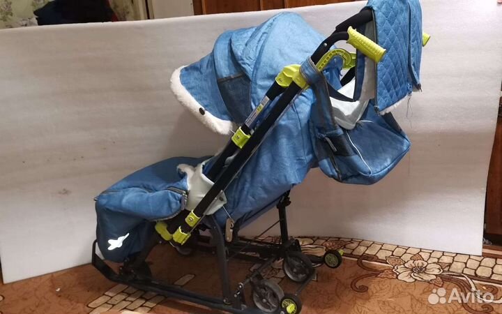 Детские санки коляска ника 7-7